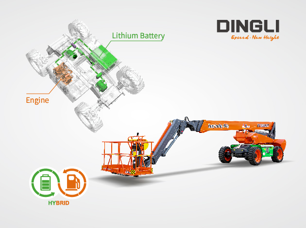 Products Info | Nowhere To Charge? “Mobile Charger” Build in 丨The Advanced Version Of Dingli’s Electric Boom--Hybrid Series Is Launched！